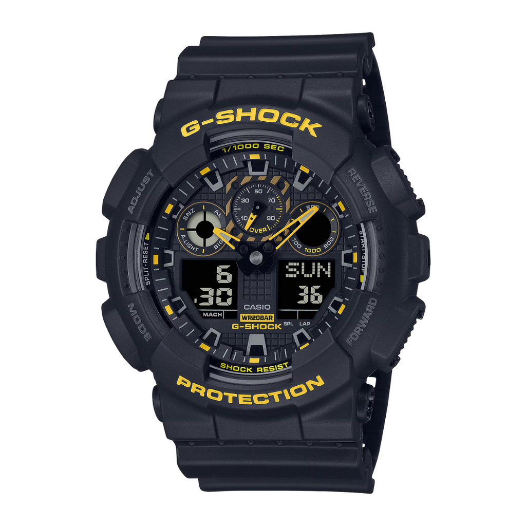 GBA-1003-1B YELLOW BLACK MEN WATCH