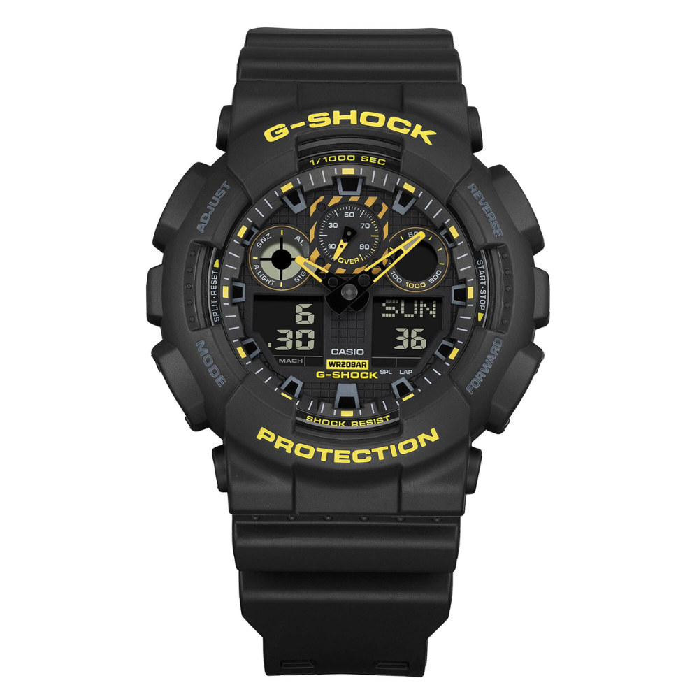 GBA-1003-1B YELLOW BLACK MEN WATCH