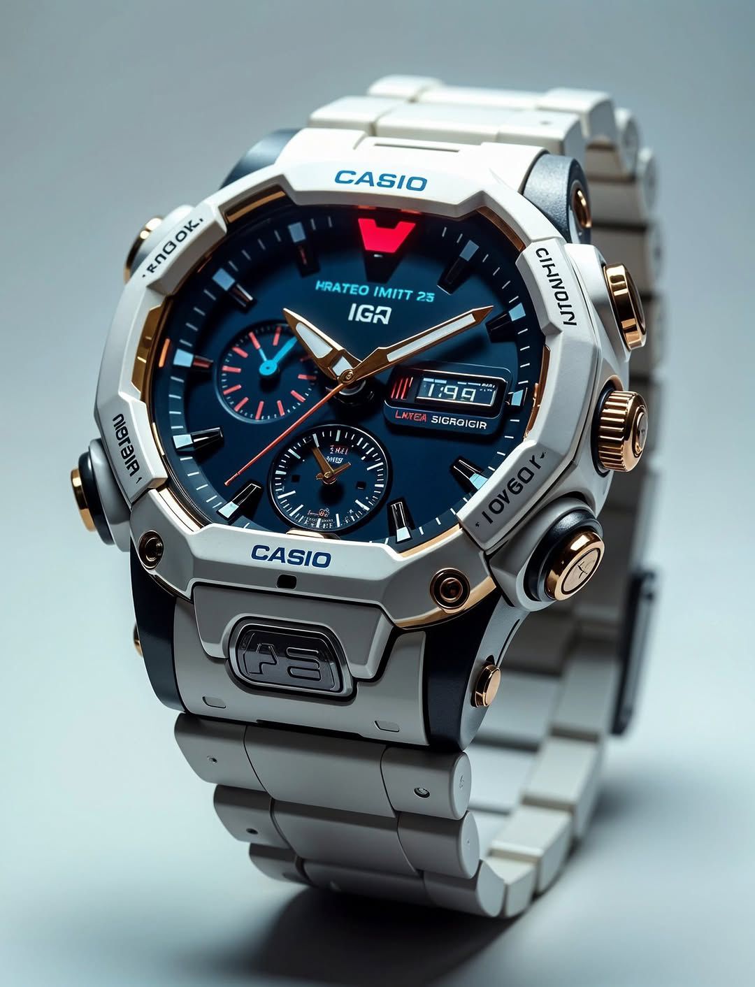 GASS-2025A-1AA Carbon Core Digital-Analog Watch